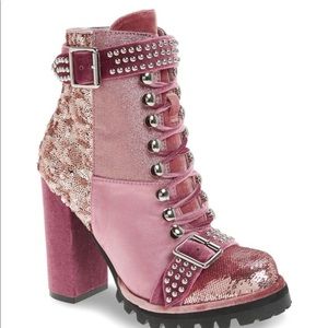 NWOB Jeffrey Campbell Women Lilith Pink Boots 8.5M